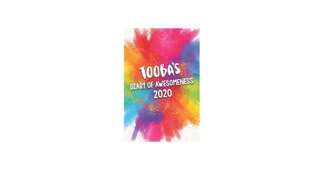 博客來 Toobas Diary Of Awesomeness 2020 Unique Personalised Full Year Dated Diary T For A