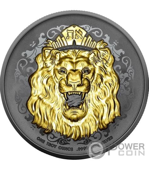 ROARING LION Gold Black Empire Edition 1 Oz Silver Coin 2 Niue 2023