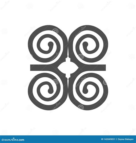 Adinkra African Symbol Of Love Faithfulness And Harmony Royalty Free Illustration