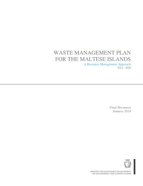 Waste Management Plan 18 Examples Format Pdf Tips