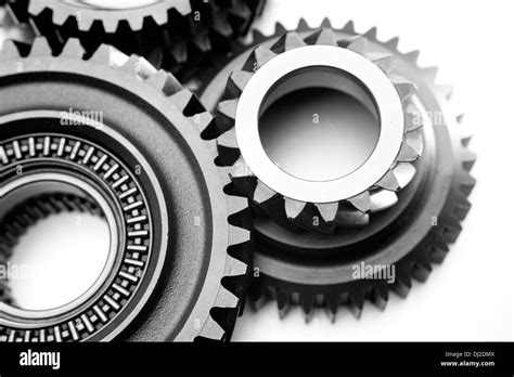 Metal Cog Gears Joining Together Stock Photo Alamy