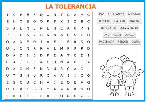 Fichas De Primaria Sopas De Letras De Valores