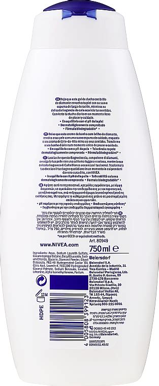 NIVEA Bath Care Diamond Touch Shower Gel Aceite En Crema De Ducha Con