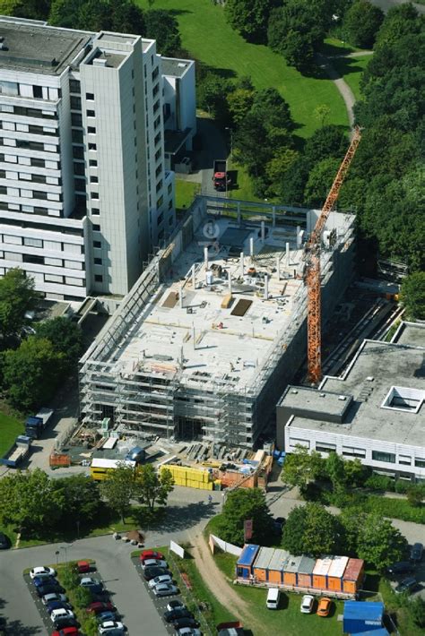 Luftaufnahme Wetzlar Baustelle für einen Erweiterungs Neubau auf dem