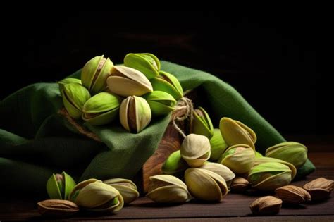 Premium Photo Pistachios On Wooden Background