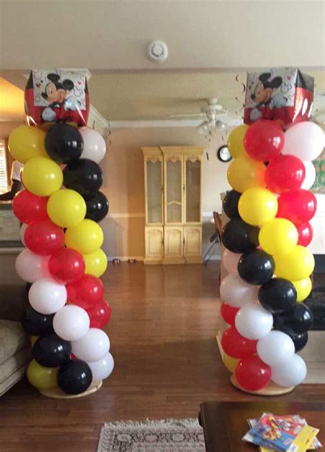 Mickey Mouse Balloon Columns