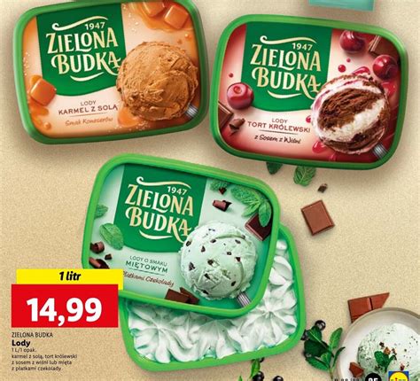 Promocja ZIELONA BUDKA Lody 1l W Lidl