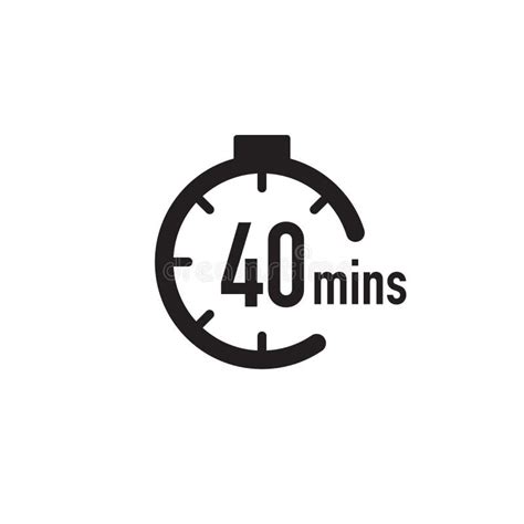 90 Minutes Timer Stopwatch Or Countdown Icon Time Measure Chronometr Icon Stock Vector