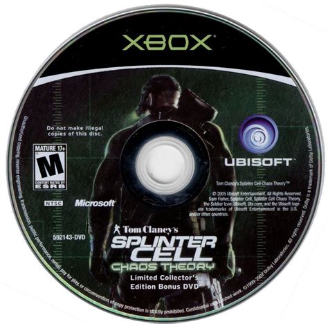 Tom Clancys Splinter Cell Chaos Theory Limited Collectors Edition