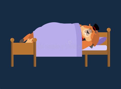 Set Of Groundhog Sleeping And Waking Up Cartoon Outlines Stock Vector