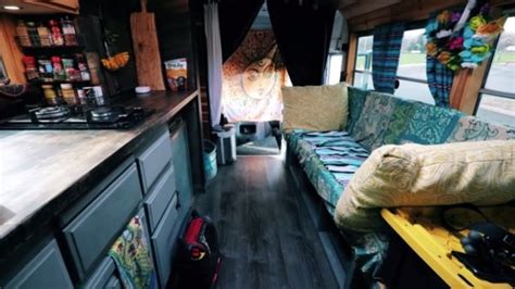 Couple's DIY Mini School Bus Conversion