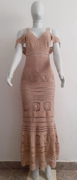 Vestido De Croche Nude Elo Produtos Especiais