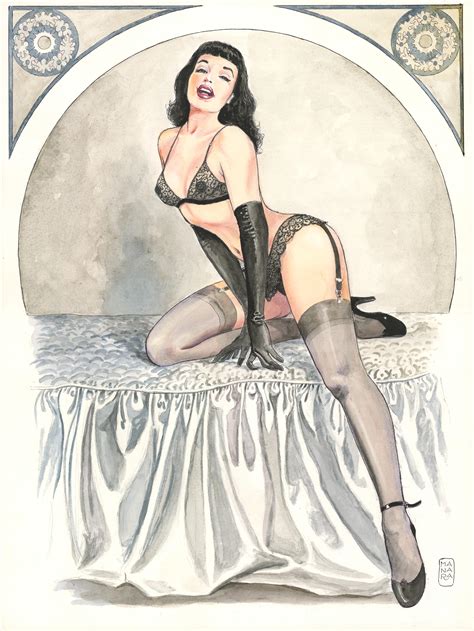 Milo Manara Betty Page 2021 Artwork HUBERTY BREYNE