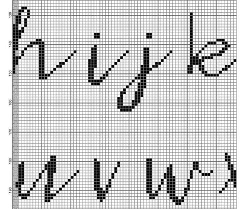 Cross Stitch Alphabet Pattern 28 Sts Tall Font Chart Cross Stitch Letters Cross Stitch Quote