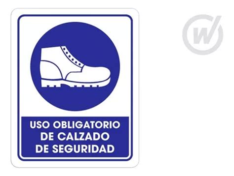 Señalamiento De Uso Zapatos De Seguridad 25 X 35cm Weston P Meses Sin