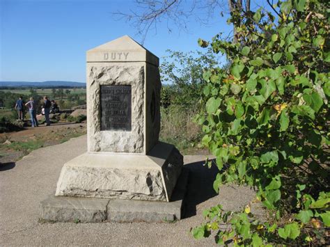 Some Vandalism at Little Round Top's 140th New York Monument ...