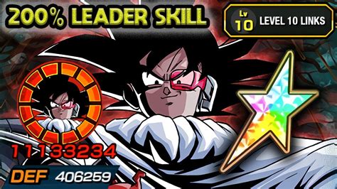 200 LEADER SKILL 100 LR TEAM TURLES LEVEL 10 LINKS Dragon Ball Z