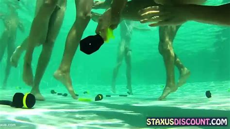 Gay Studs Organize An Orgy By The Pool