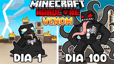 Sobreviví 100 DÍAS siendo VENOM en Minecraft HARDCORE YouTube