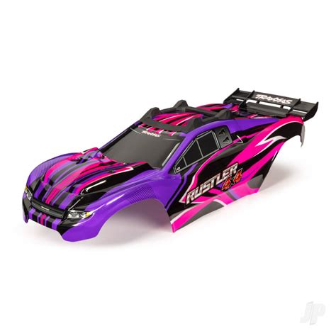 Traxxas Body Rustler X Pink Purple Window Grille Lights Decal