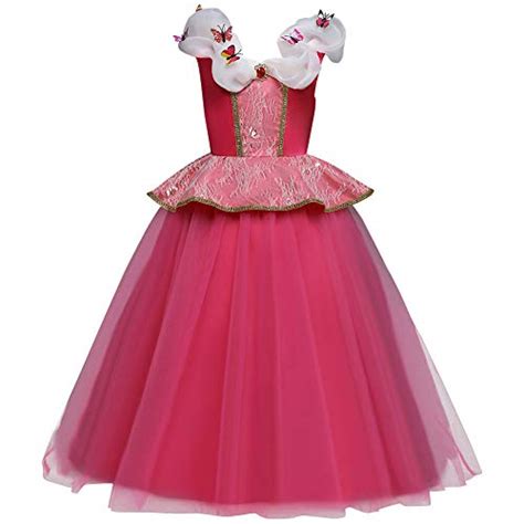 Sleeping Beauty Princess Aurora Costume Tutu Dress Floor Length Fancy