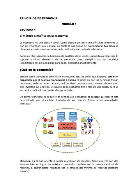 Principios De Economia Principios De Economia Modulo Lectura El