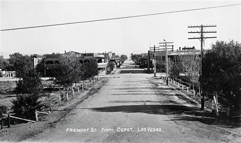 Vintage view of Fremont Street in Las Vegas