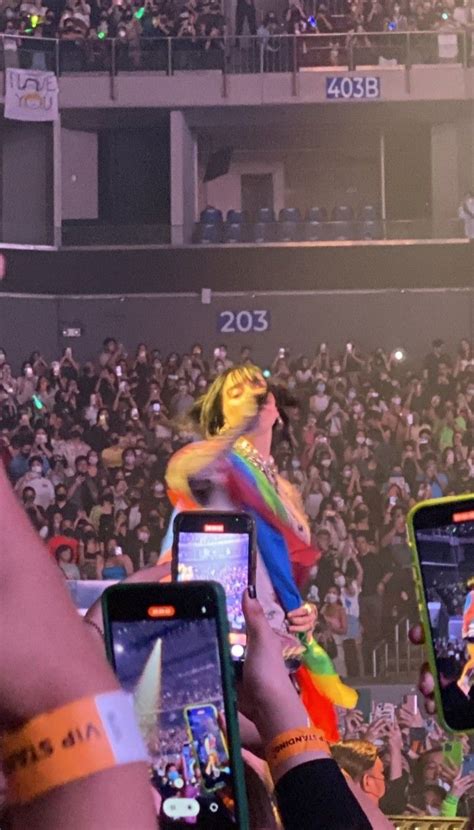 Billie Performing At The SM Mall Of Asia Arena In Manila Philippines