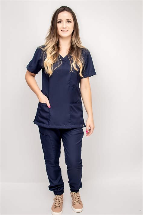 Blusa Scrub De Pijama Cir Rgico Acinturado Gabardine Purobranco