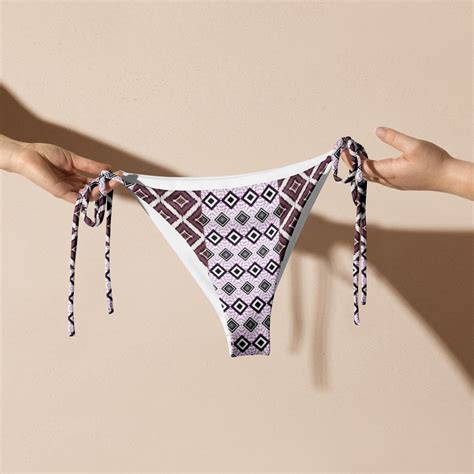 Navajo Aztec Recycled String Bikini Set Southwest Navajo Clothing