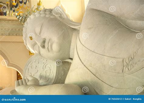Big White Buddha In Thailand Stock Photo Image Of Lord White 76542612
