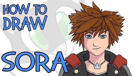 How To Draw Sora Kingdom Hearts 3 2019 Draw Cartoons