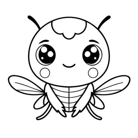 Premium Vector Simple Vector Illustration Of Fly Drawing For Toddlers