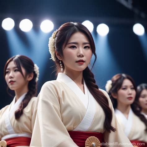 Japanese Idols Sky Performance | Stable Diffusion Online