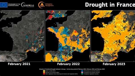 Sécheresse hivernale des cartes montrent l étendue inédite du