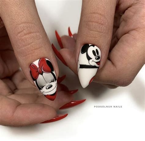 Пин от пользователя Iva на доске manicure ideas | Микки ногти, Ногти ...