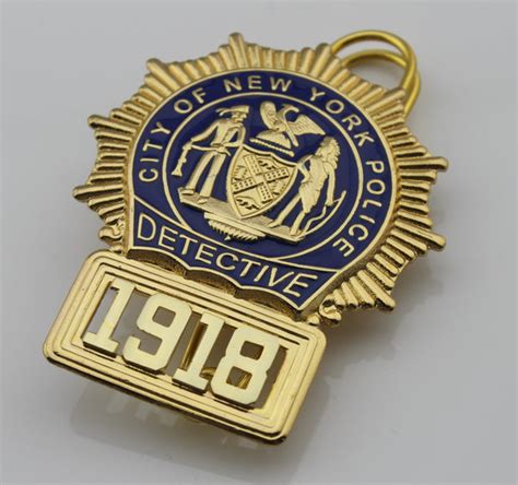 The New York Police Department Nypd Detective Police Badge