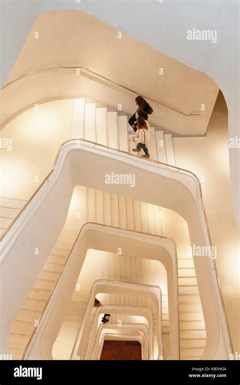 Staircase Caixaforum Museum Architect Herzog And De Meuron Madrid