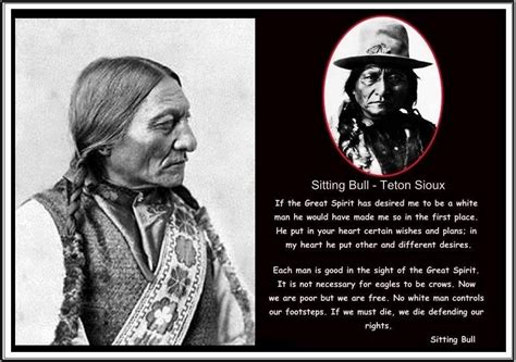 Citation Of Chief Sitting Bullpartage Of Native Americans