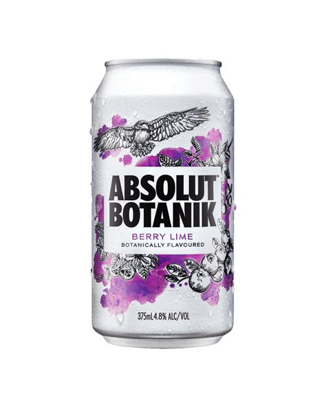 Buy Absolut Botanik Berry Lime And Vodka Cans 375ml Online Low Prices