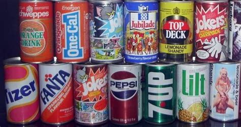 Fizzy Drinks 1970s And 1980s Style Sparkling Drinks 80s Food