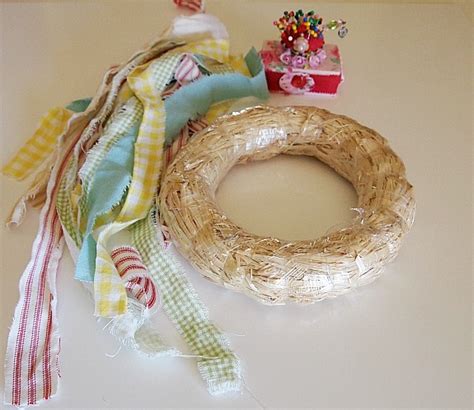 Diy Fabric Wrapped Spring Wreath A Cultivated Nest