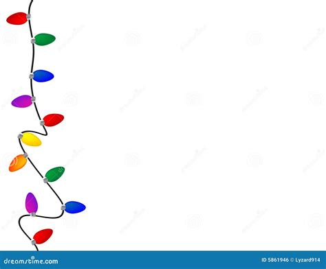 Holiday Light Border Stock Vector Illustration Of Season 5861946