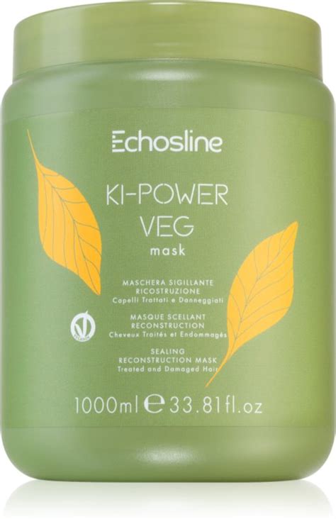 Echosline Ki Power Veg Mask Maschera Rigenerante Per Capelli Rovinati Notinoit