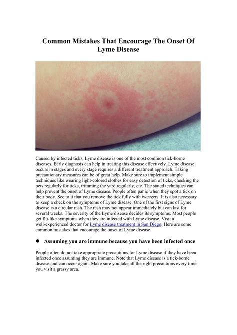 Ppt Common Mistakes That Encourage The Onset Of Lyme Disease Powerpoint Presentation Id8941266