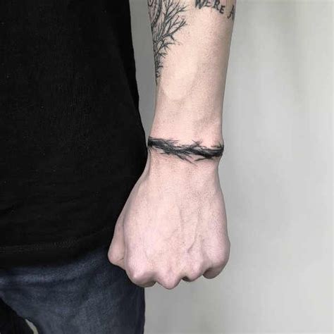 Forearm Band Tattoos Dot Tattoos Wrist Tattoos For Guys Small