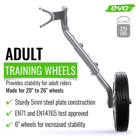 Evo Bike Heavy Duty Training Wheels Fits To Adult Bicycles