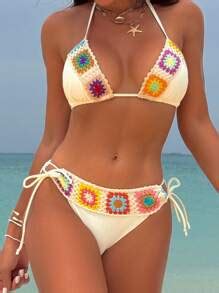 Swim Vcay Women Summer Beach Floral Print Halter Neck Bikini Set For Holiday SHEIN USA