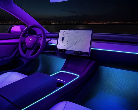 Interior Ambient Light For Tesla Model And Model Y