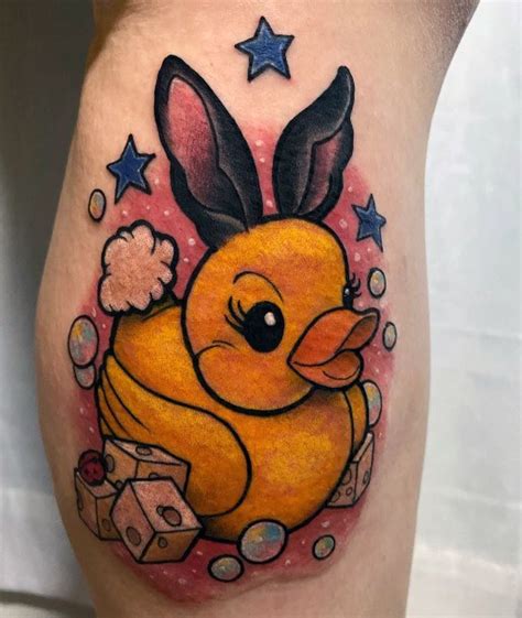 Top 100 Best Rubber Duck Tattoos For Women Duckling Design Ideas